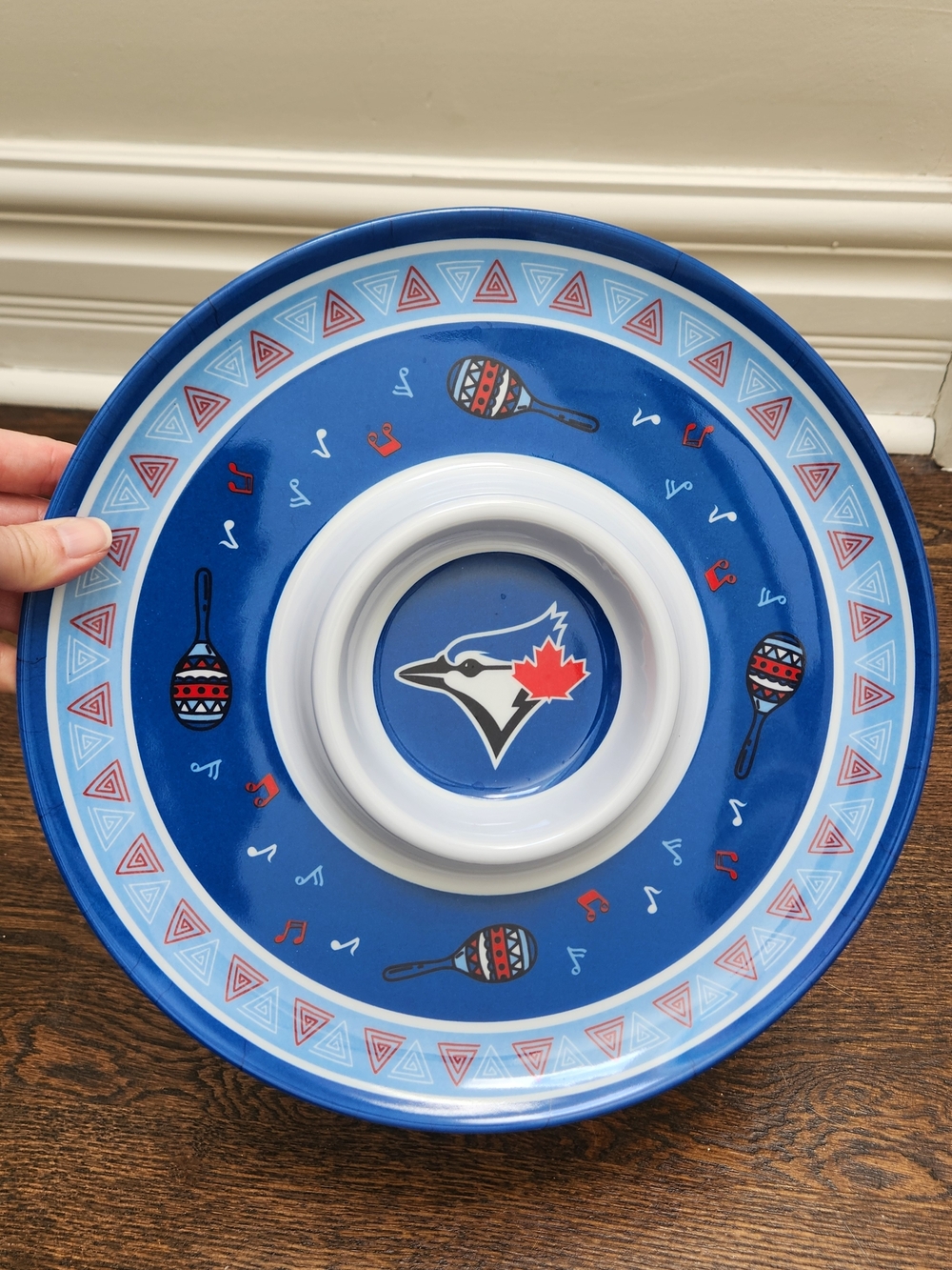 Blue Jays Chip & Dip Serving Platter